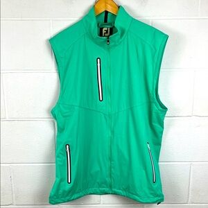 FootJoy Men's Sleeveless Golf Vest Green